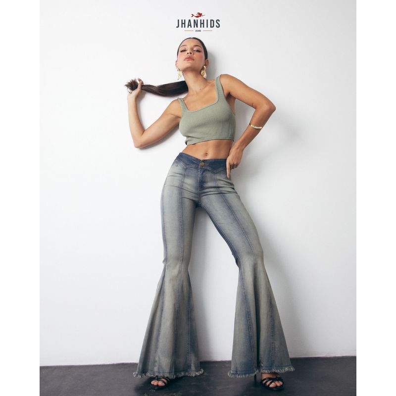 JHAN HIDS - Pantalon Flare Denim Yanis