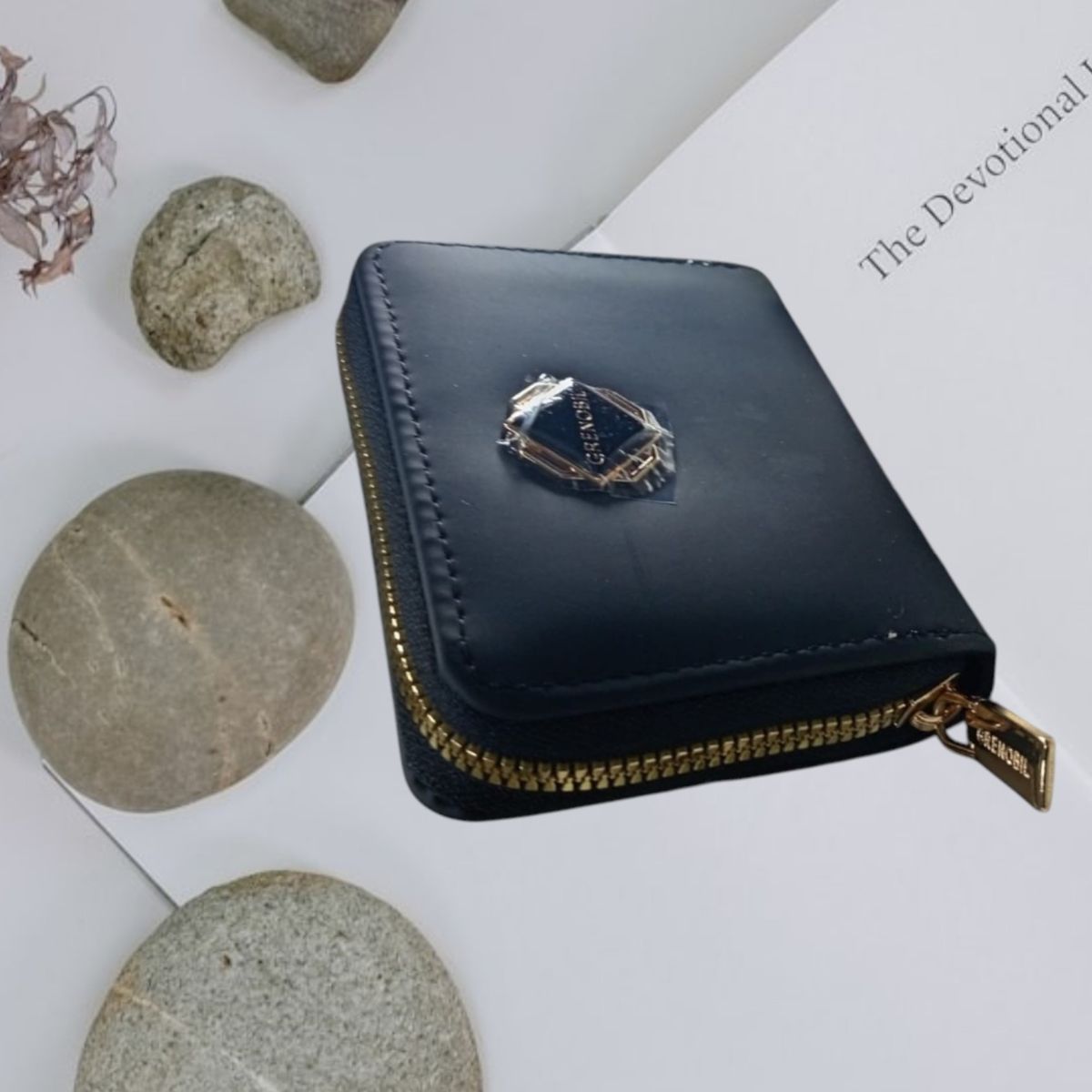 GENERICO - MONEDERO CASUAL PU NEGRO