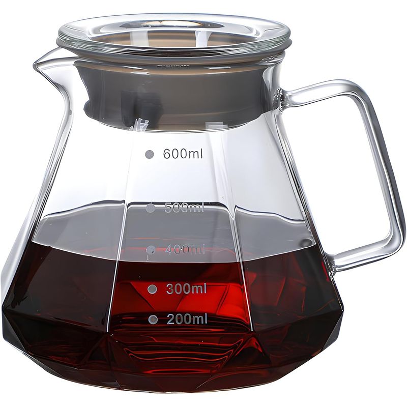 GENERICO - Jarra servidora  de vidrio 600 ml