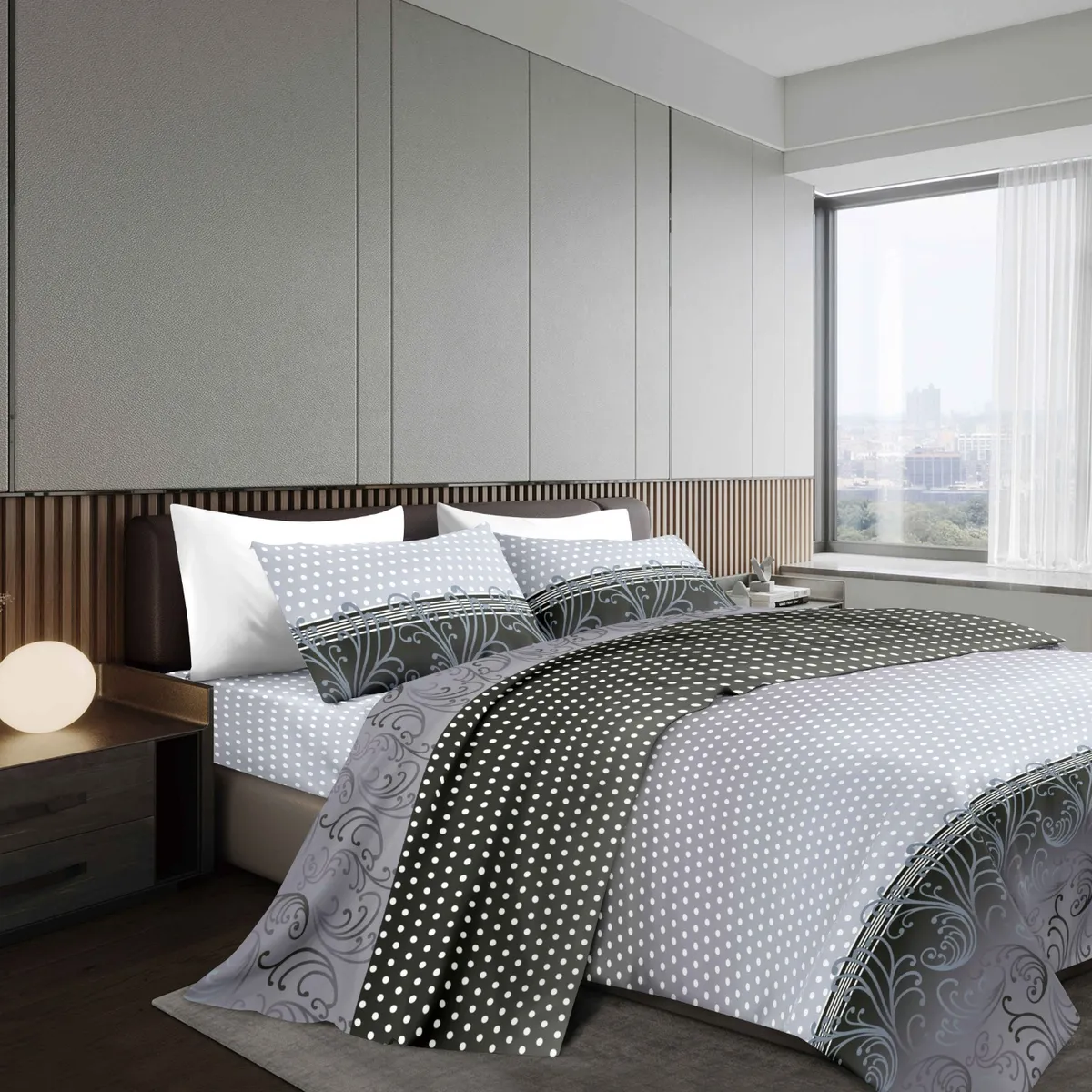 GOLDSUN - JUEGO DE SÁBANAS 4 PIEZAS 1800 HILOS 2 PLAZAS