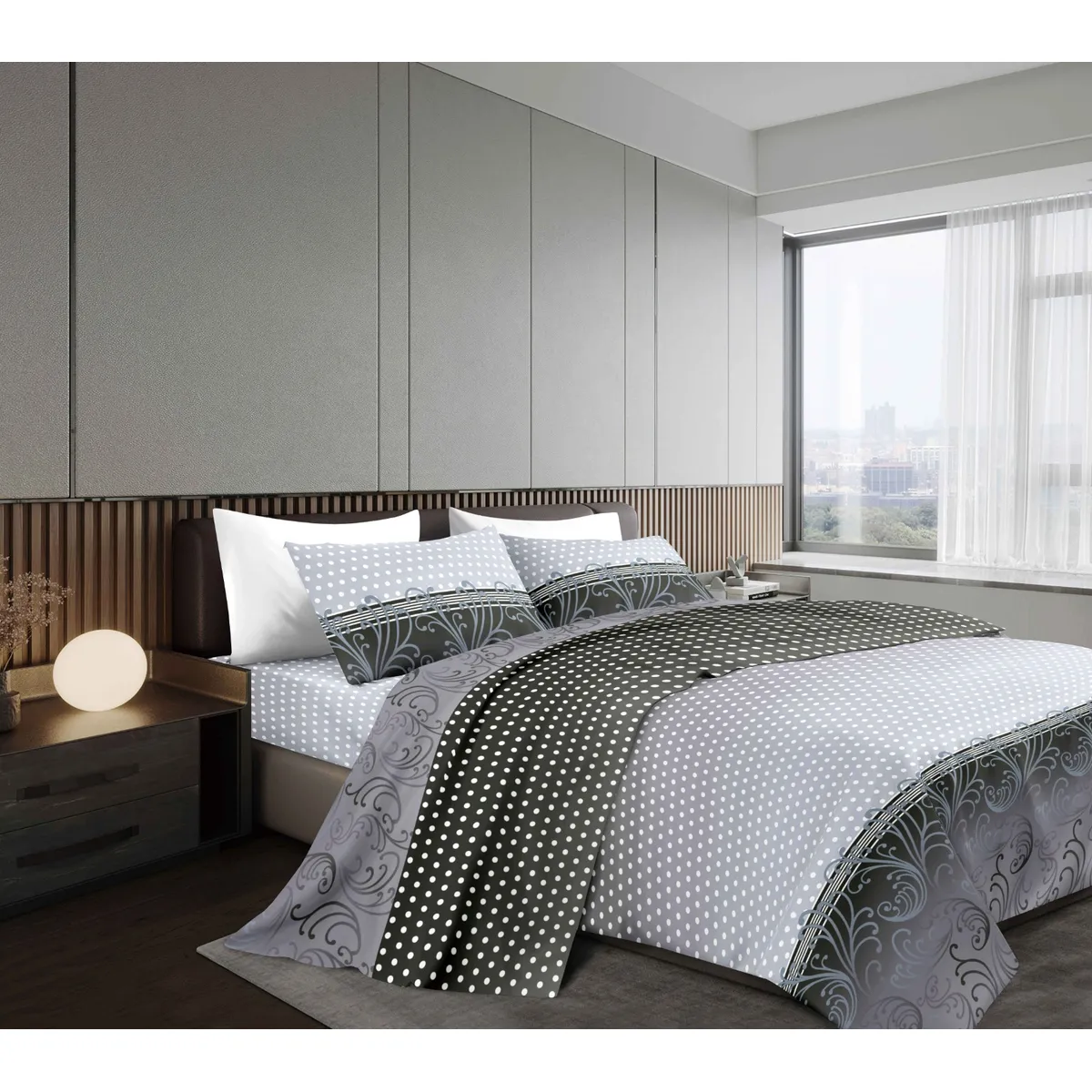 GOLDSUN - JUEGO DE SÁBANAS 4 PIEZAS 1800 HILOS 2 PLAZAS