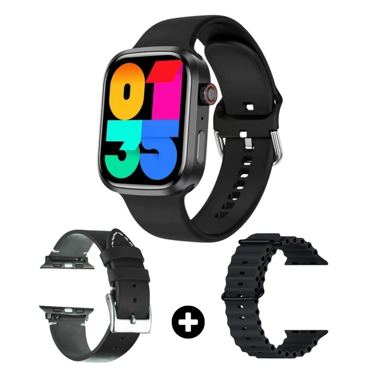 GENERICO - D90 PRO smartwatch combo - Negro