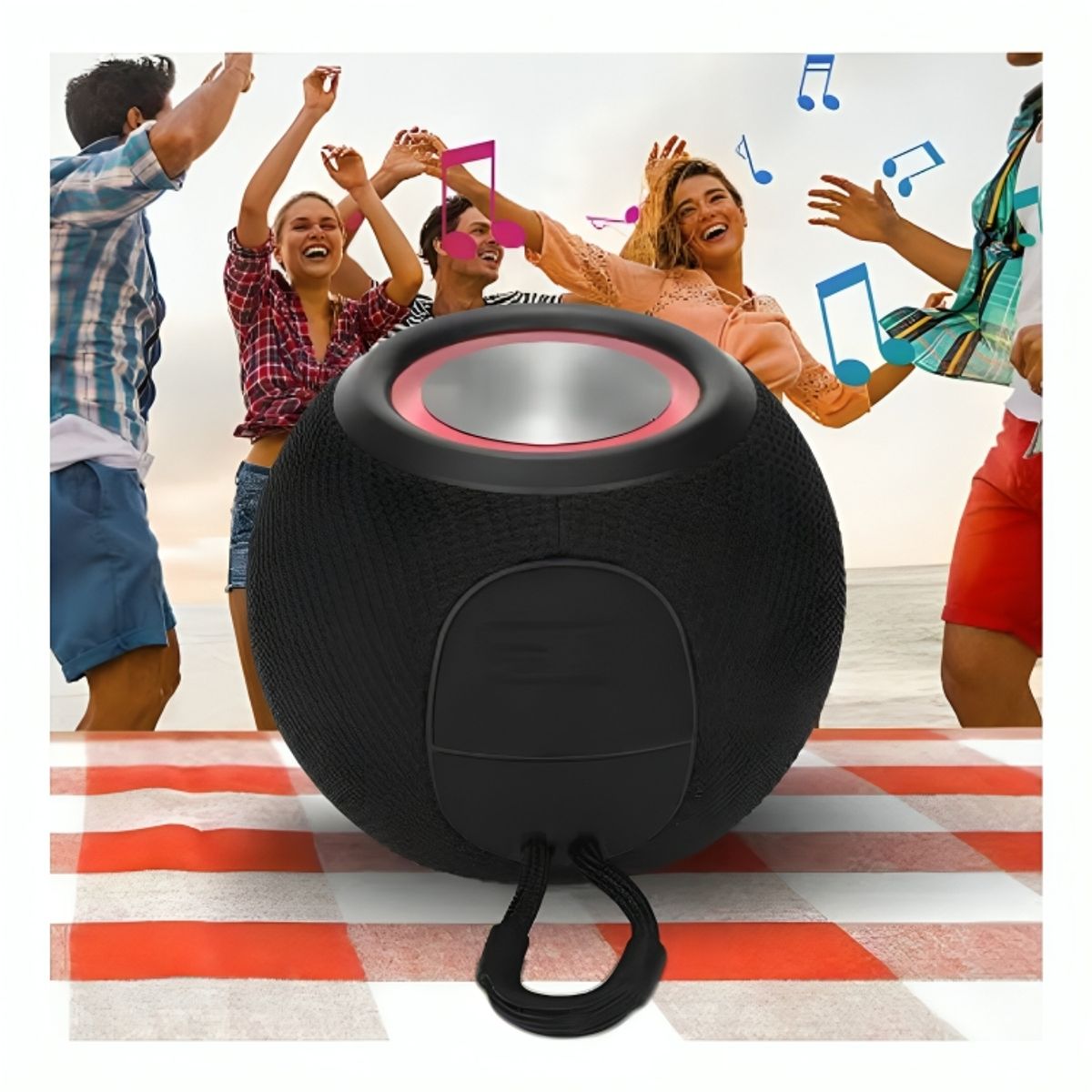 GENERICO - Parlante con Bluetooth Tipo Amazon Alexa Altavoz Inalámbrico Portátil