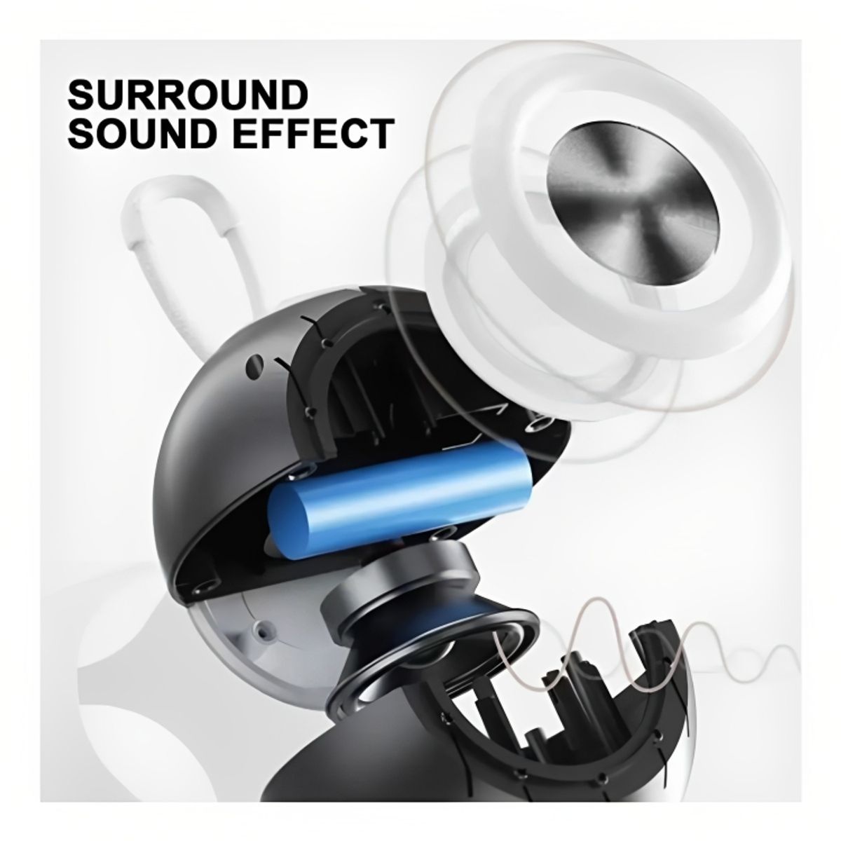 GENERICO - Parlante con Bluetooth Tipo Amazon Alexa Altavoz Inalámbrico Portátil