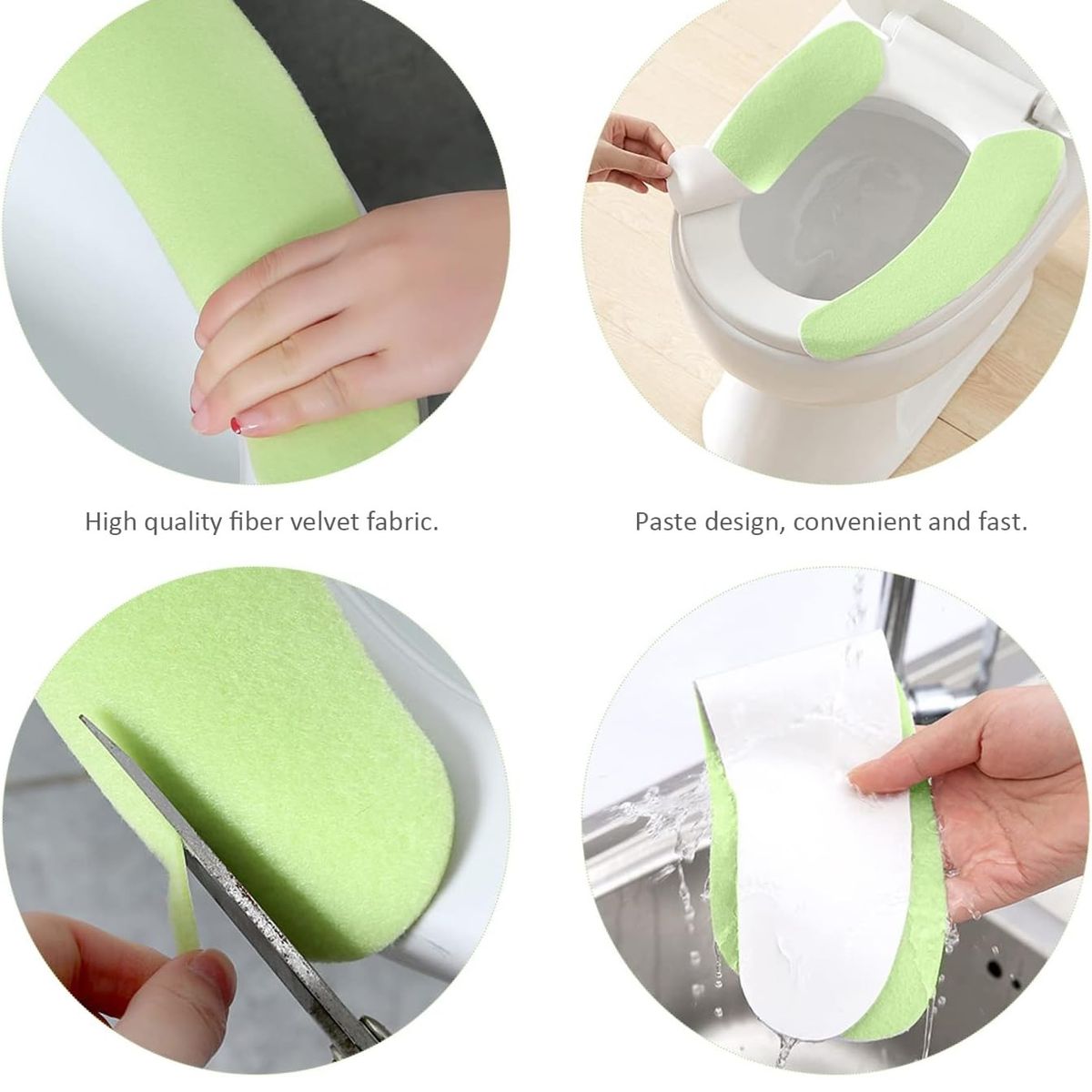 GENERICO - tapete adhesivo para tapa de inodoro protector