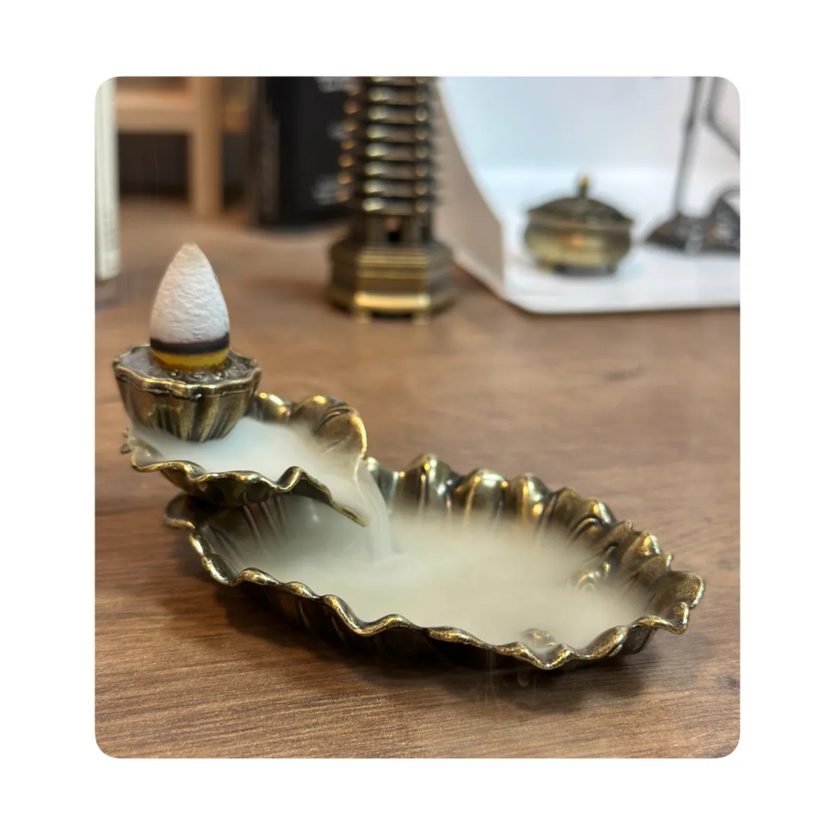 GENERICO - Quemador Incienso Mod Cascada - Flor de Loto Mistica