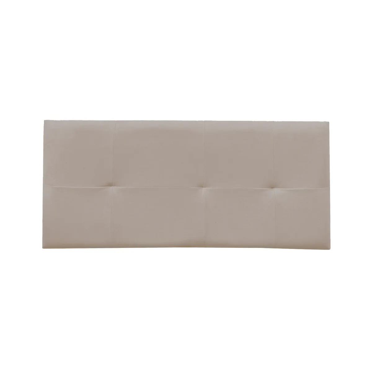 MUEBLES MACRUMO - Combo Cama tapizada Brisa -15 Plz-Beige oscuro+Colchón Semiortopédico