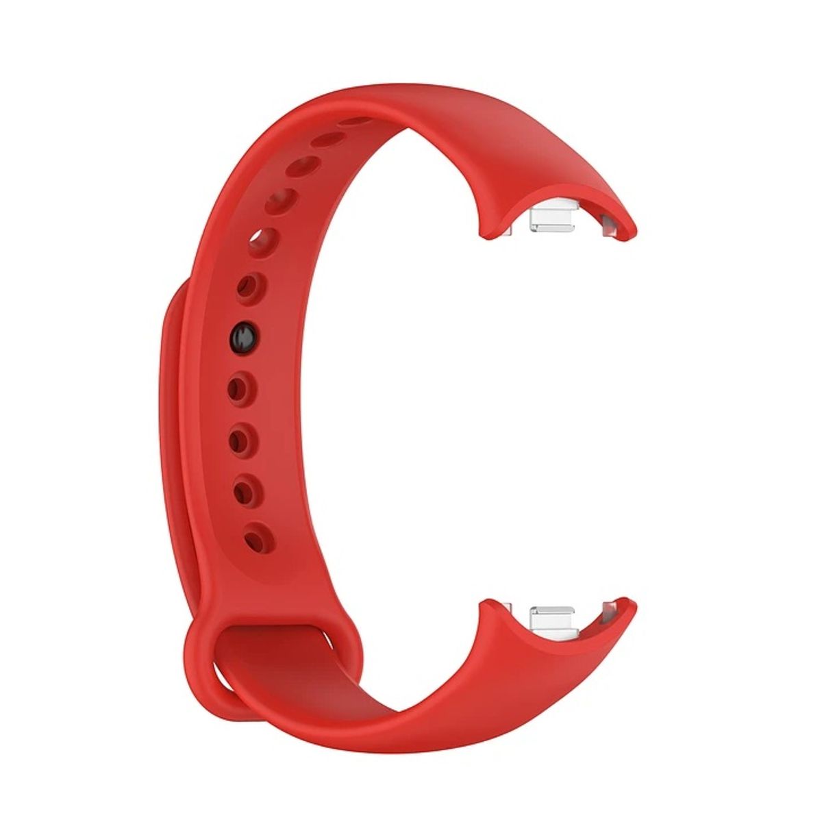 GENERICO - CORREA DE SILICON PARA XIAOMI MI BAND 10 ROJO