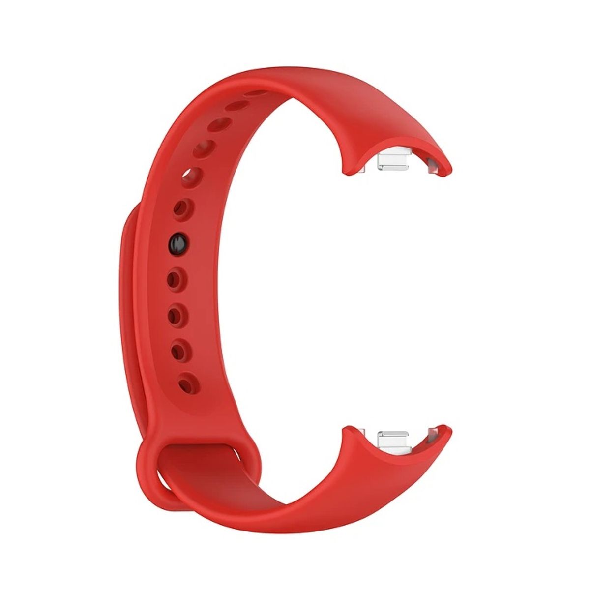 GENERICO - CORREA DE SILICON PARA XIAOMI MI BAND 10 ROJO