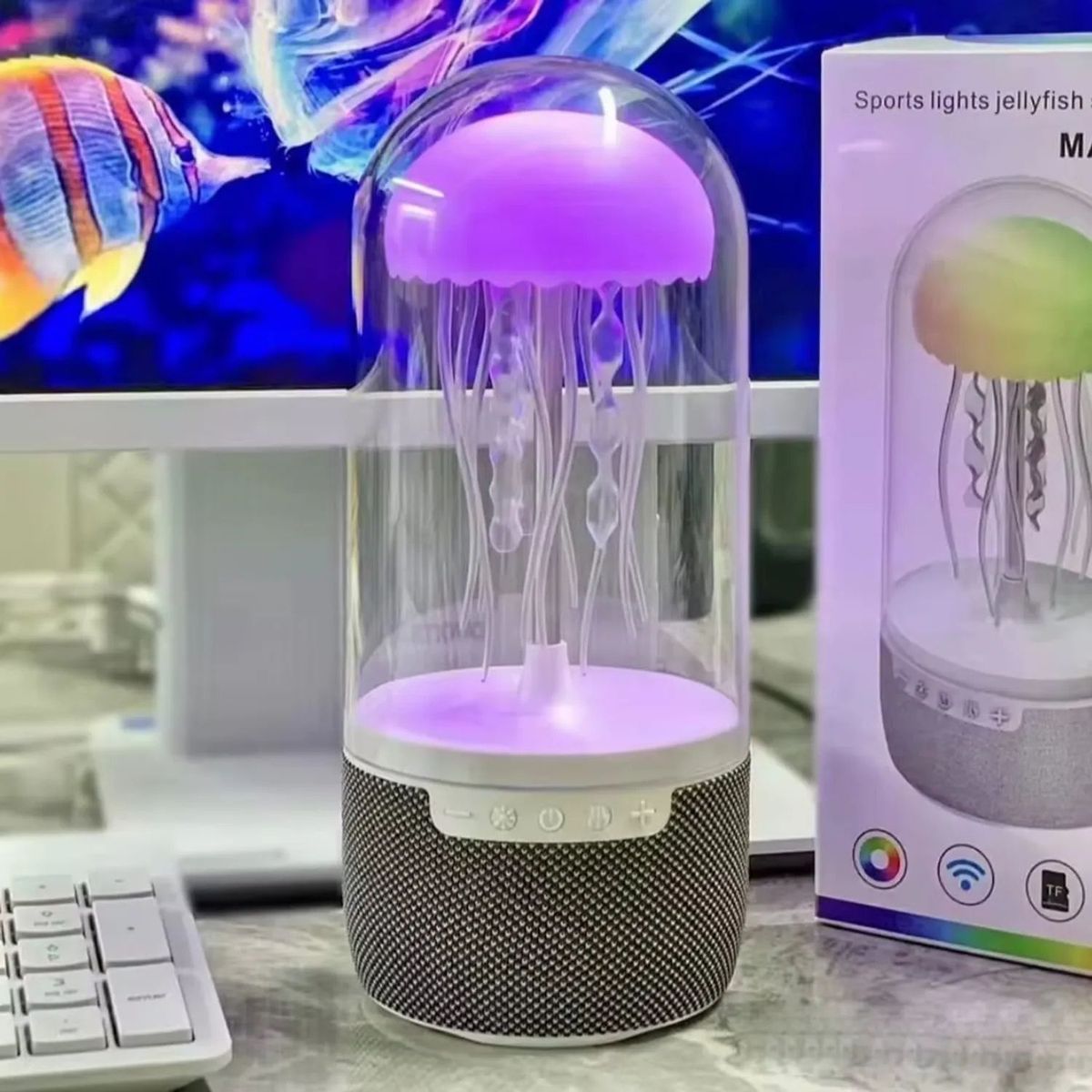 OEM - Parlante Lámpara de Medusa Bluetooth