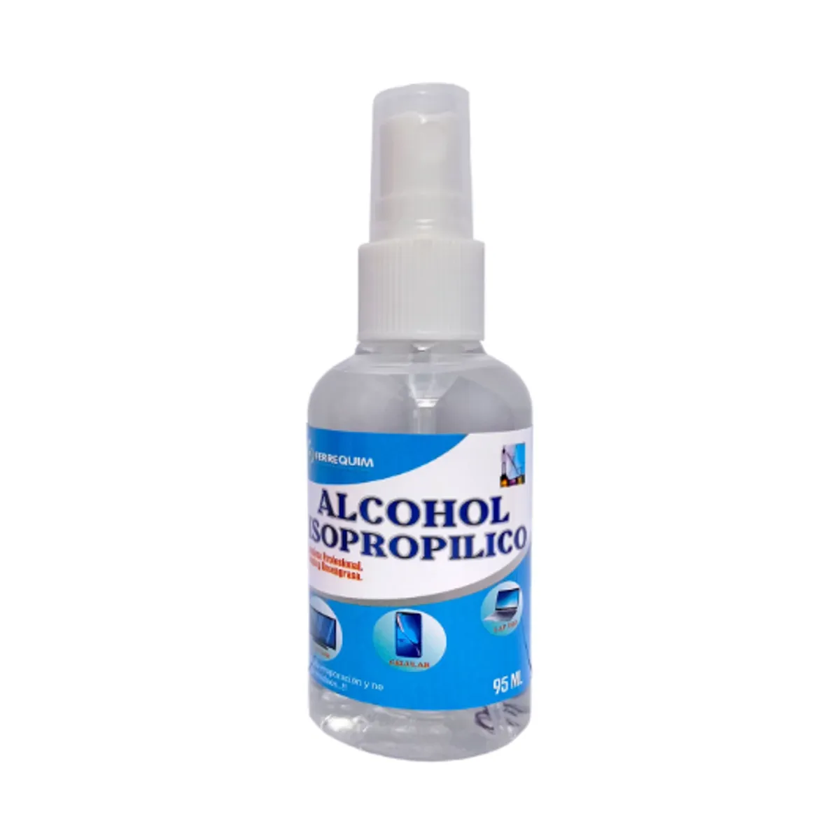 Alcohol Isopropílico 99% de concentración 95ml con Atomizador x 2Und, marca GENERICO - Foto Principal