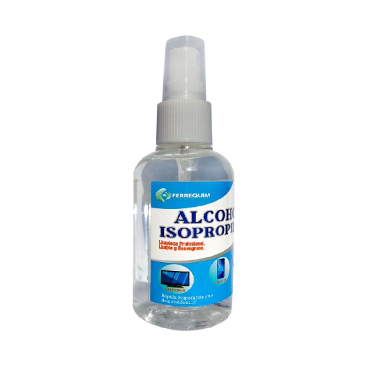 Alcohol Isopropílico 99% de concentración 95ml con Atomizador x 2Und, marca GENERICO - Foto 2