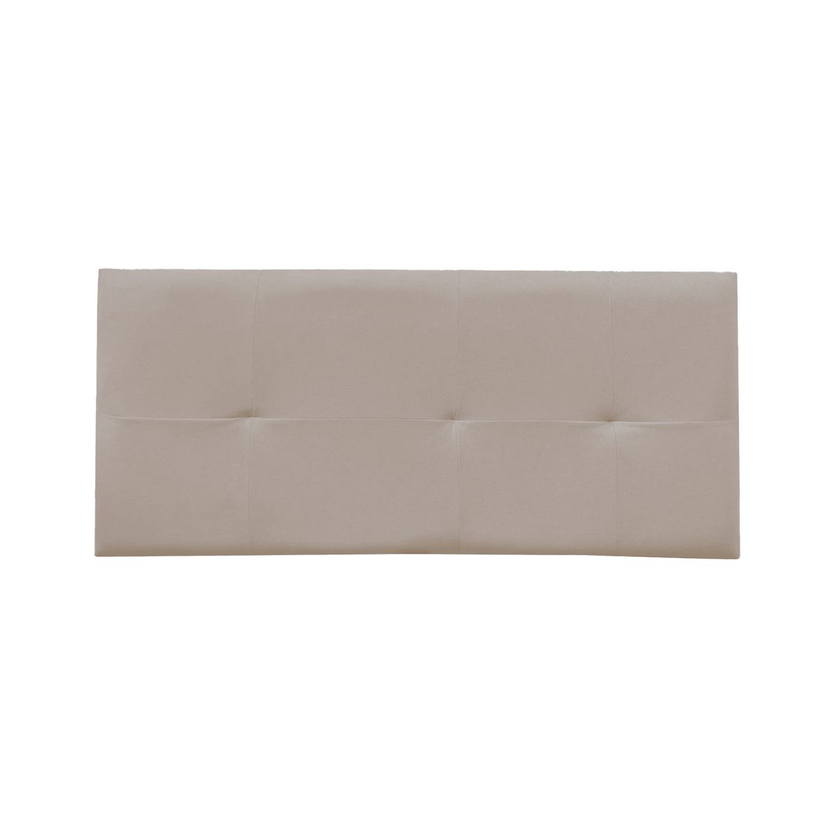 MUEBLES MACRUMO - Combo Cama tapizada Brisa - Queen Beige oscuro +Colchón Semiortopédico
