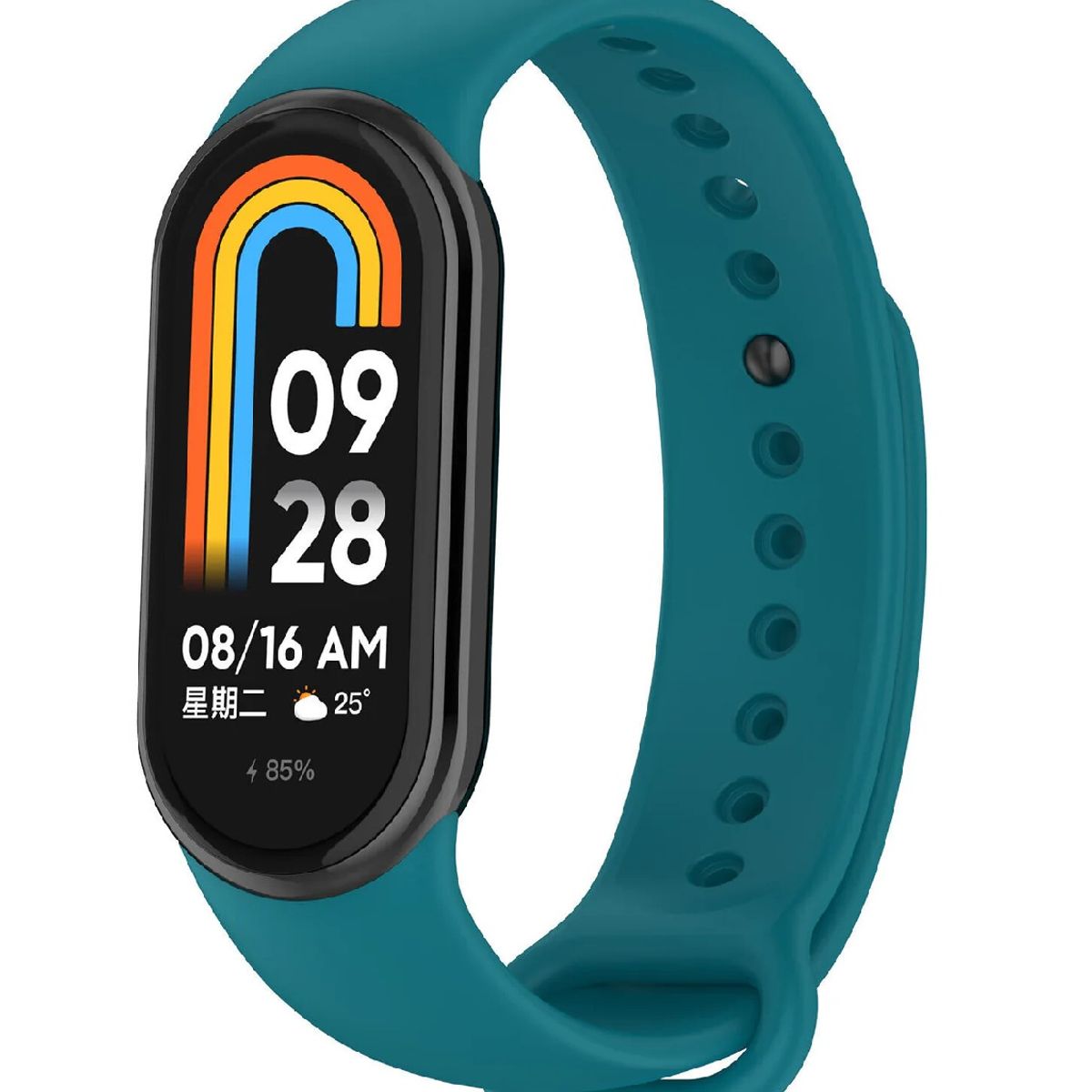 GENERICO - CORREA DE SILICON PARA XIAOMI MI BAND 10 TURQUESA