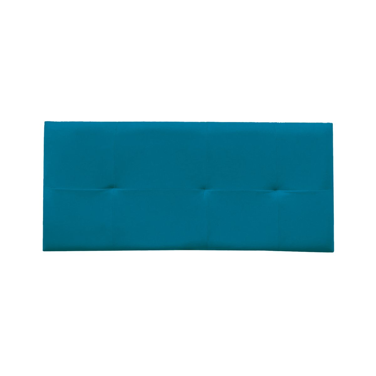 MUEBLES MACRUMO - Combo Cama tapizada Brisa - Queen Turquesa + Colchón Semiortopédico