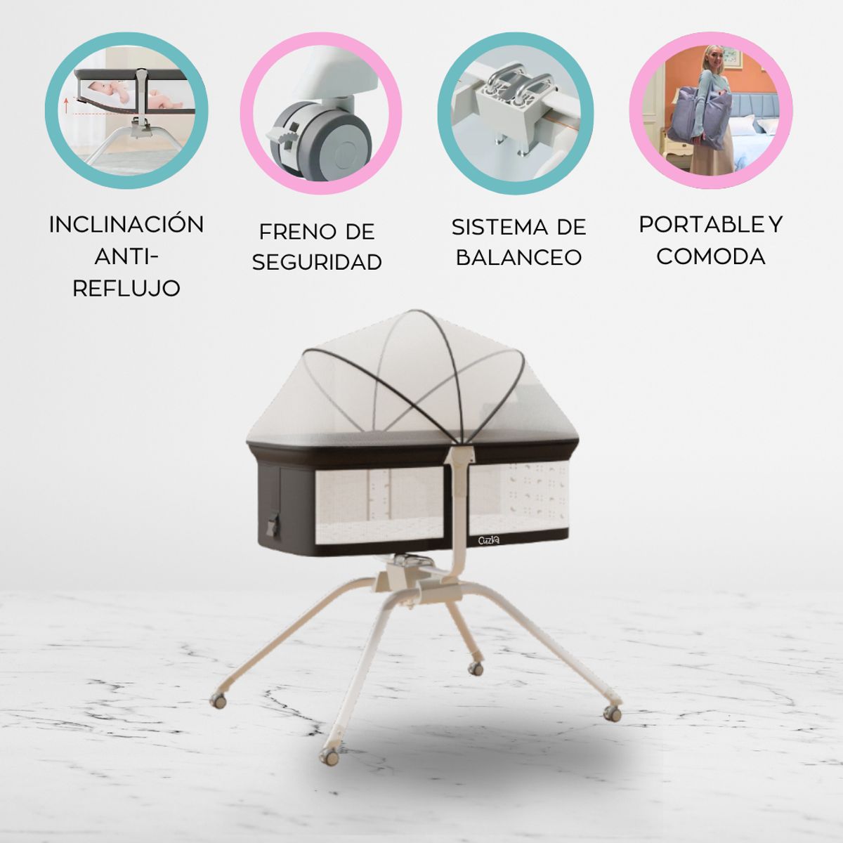 POWER KIDS - Cuna «BABY SIESTA» Black