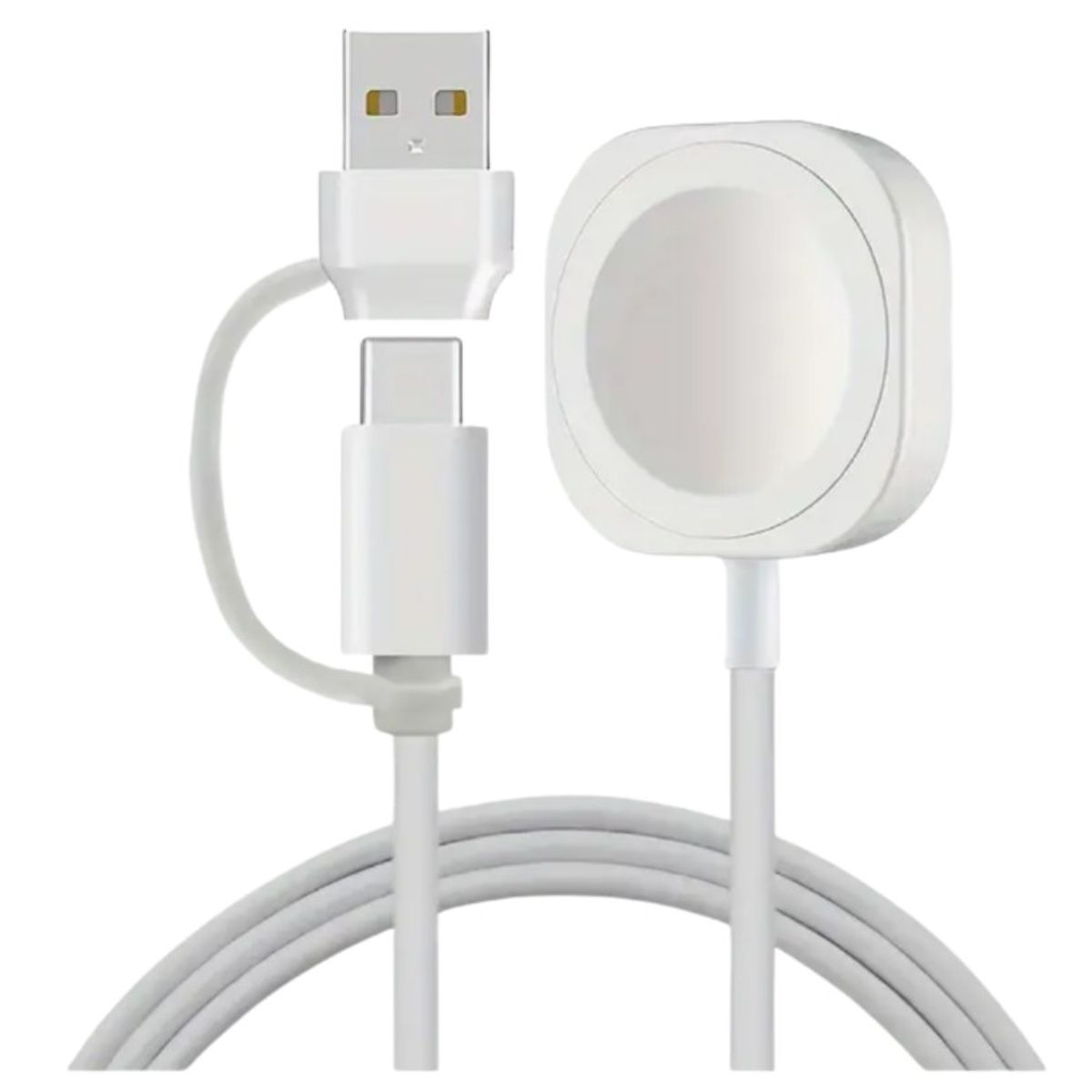 GENERICO - Cargador Para Apple Watch Usb-c Y Usb A 2 En 1
