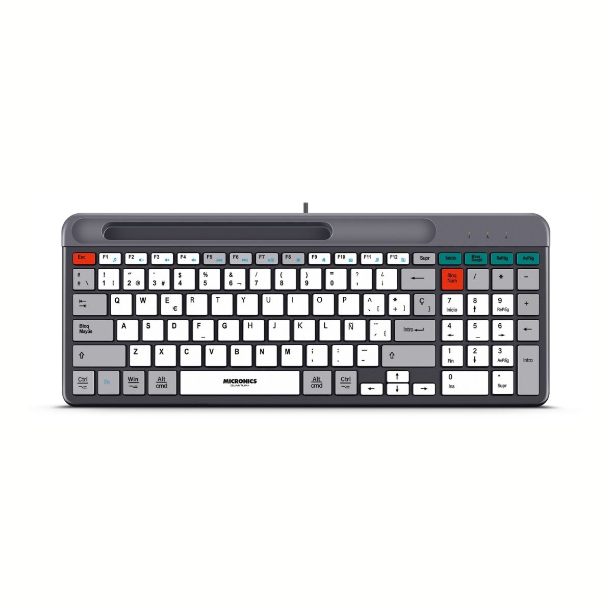 MICRONICS - Teclado USB Quantum+ MIC K600+ Micronics