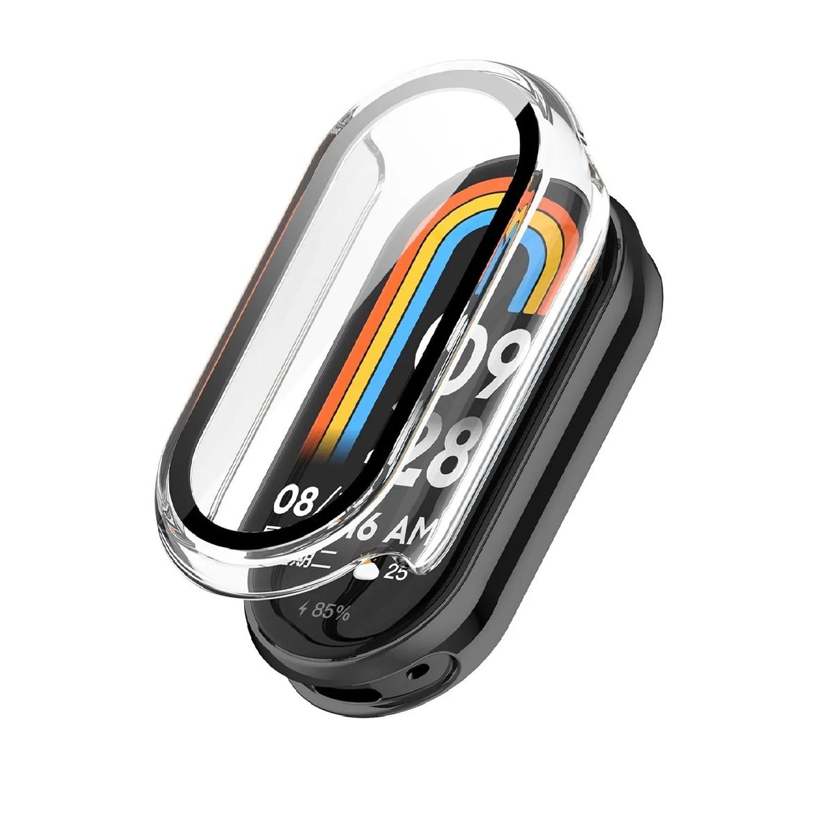 GENERICO - Bumper para Xiaomi Smart Band 10 - Transparente