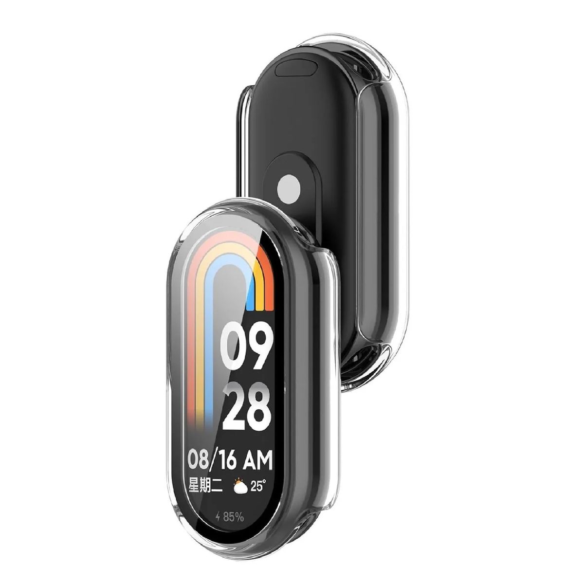 GENERICO - Bumper para Xiaomi Smart Band 10 - Transparente