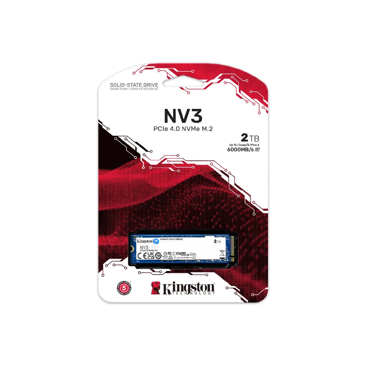 KINGSTON - Disco Sólido Kingston NV3 2TB M.2 PCIe 4.0 NVMe