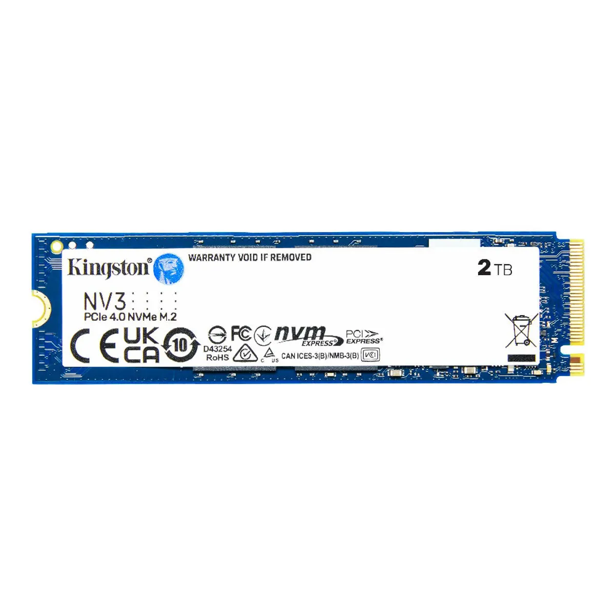 KINGSTON - Disco Sólido Kingston NV3 2TB M.2 PCIe 4.0 NVMe