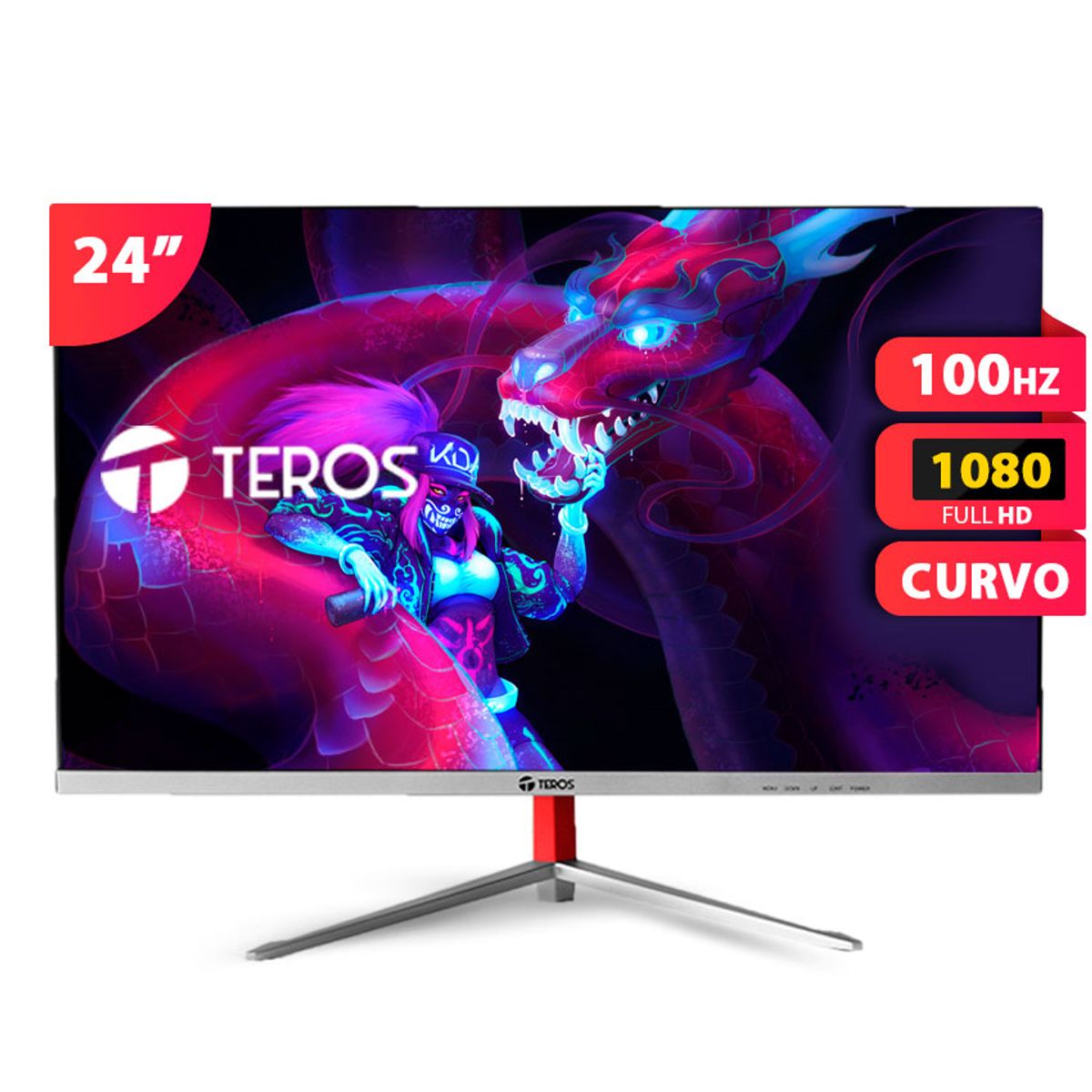 TEROS GAMING - Monitor Curvo Teros TE-2402S 238″ VA Full HD 100Hz