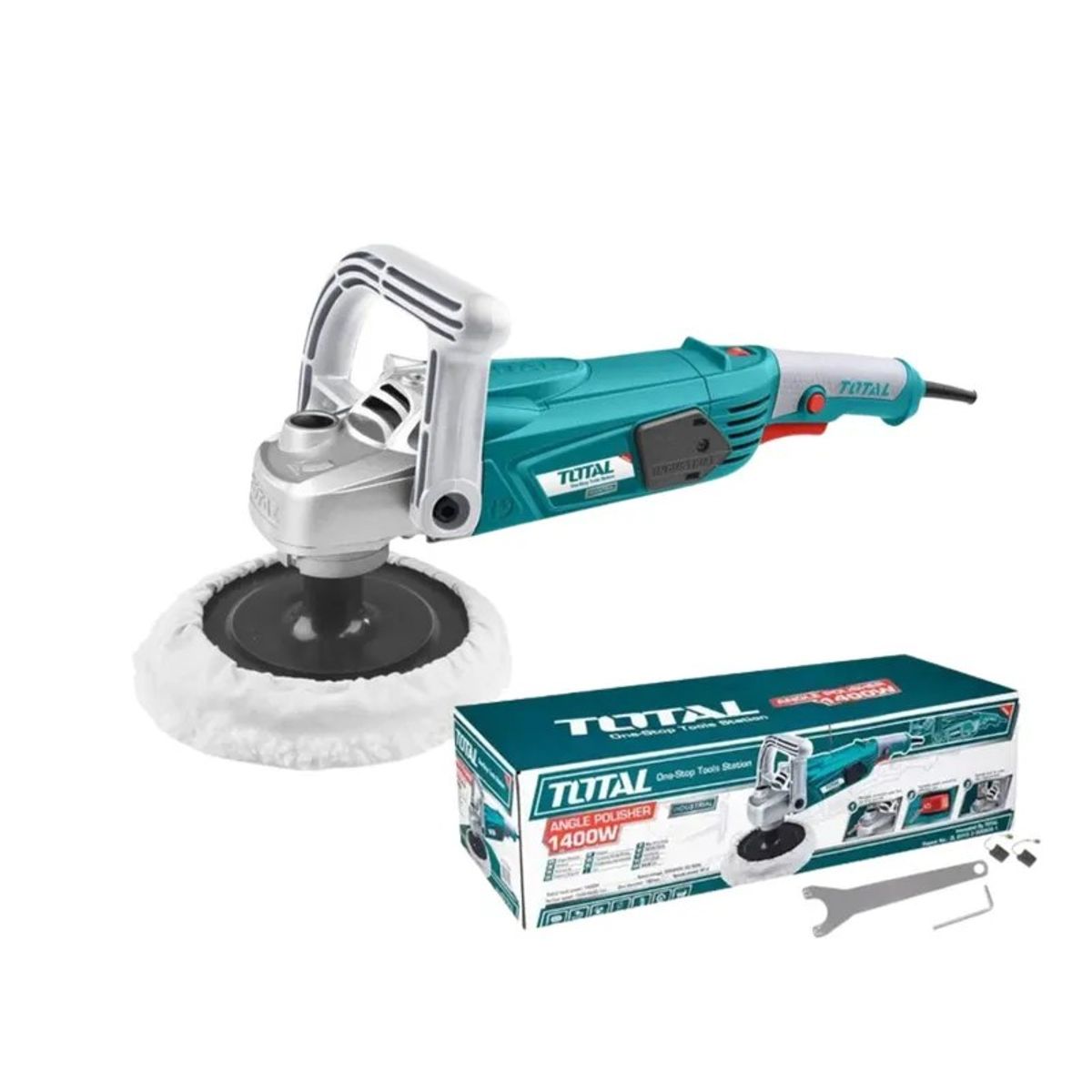 TOTAL TOOLS - Pulidora angular 7 1/4 1400W  TOTAL TP11418018