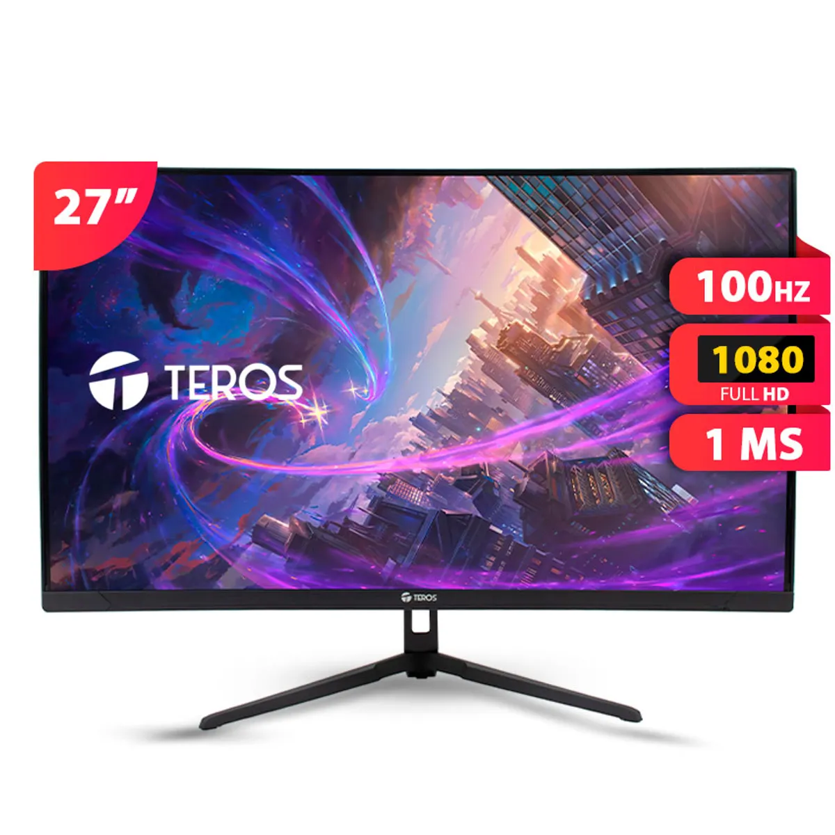 TEROS GAMING - Monitor Teros TE-2732S 27″ VA Full HD 100Hz Curvo