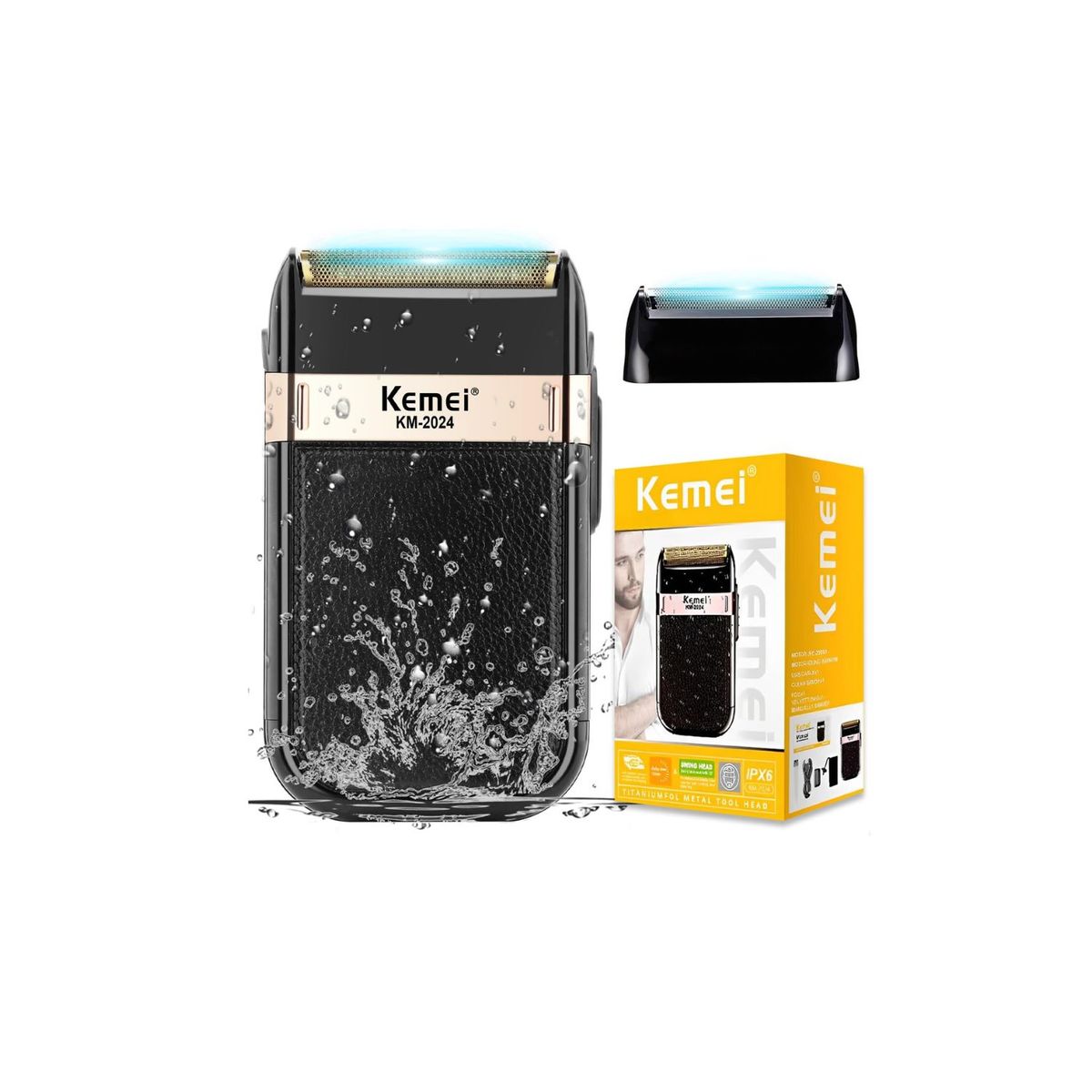 KEMEI - Rasuradora Electrica Portátil    Marca Kemei KM2024