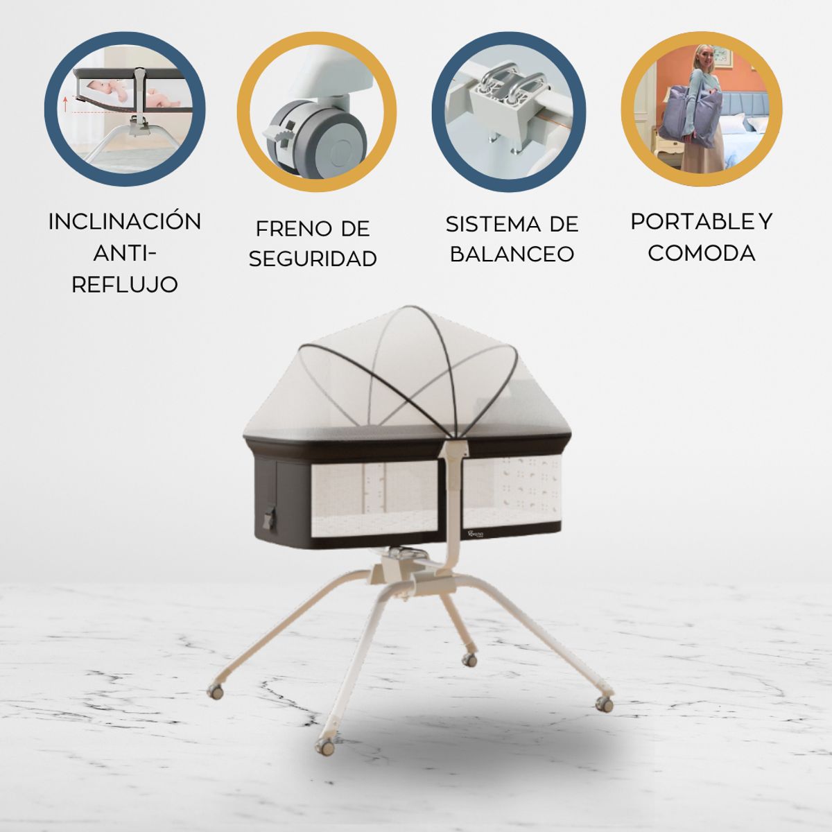 POWER KIDS - Cuna «BABY SIESTA» Black