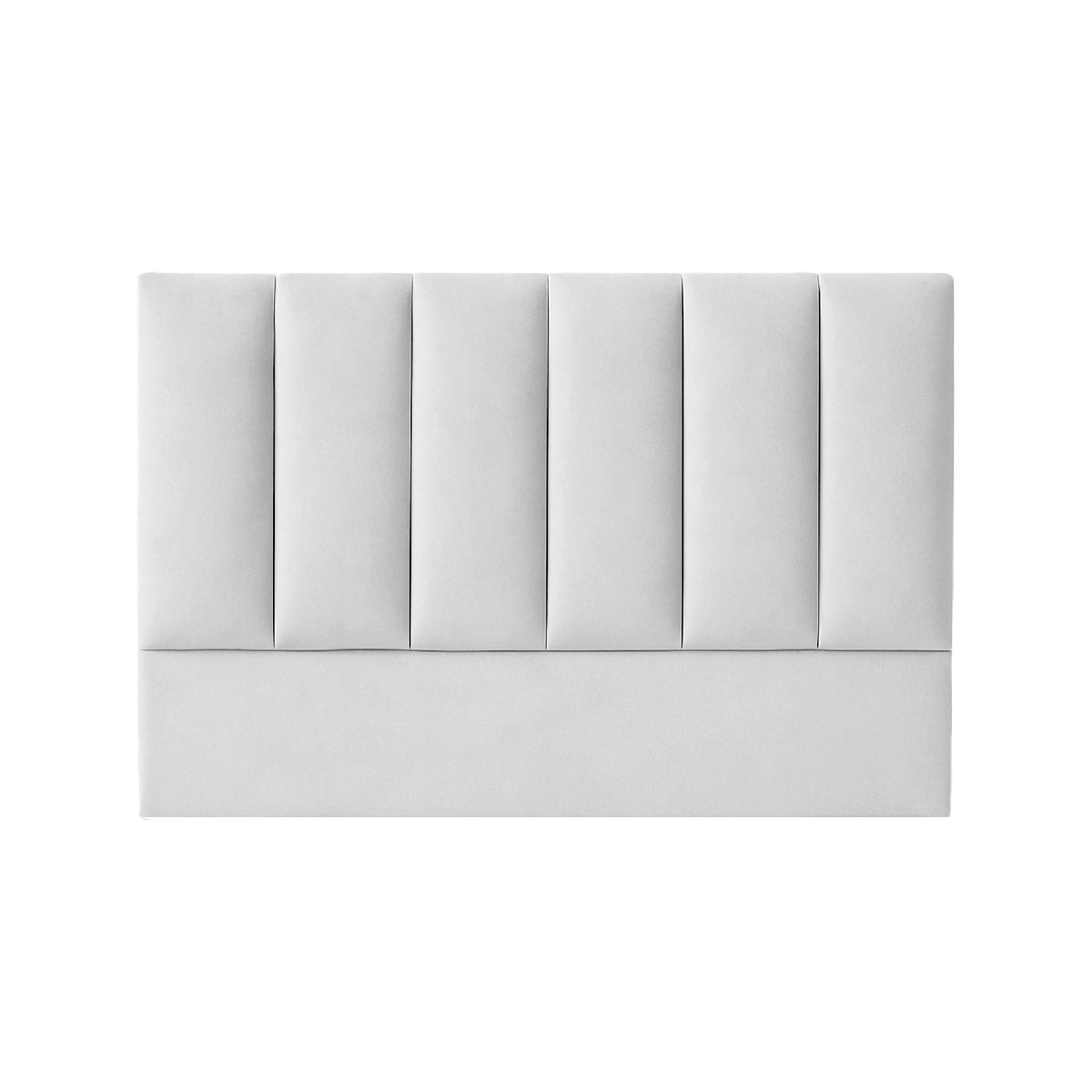 MUEBLES MACRUMO - Combo Cama tapizada Deco - 15plz Gris claro + Colchón semiortopédico