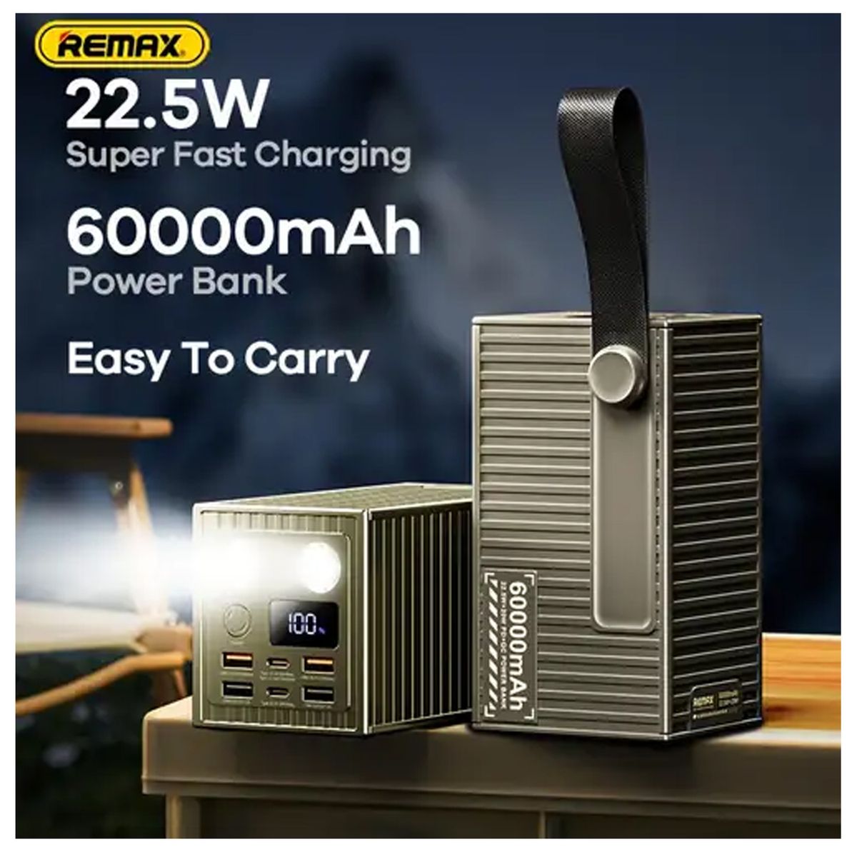 REMAX - Cargador Portátil Remax RPP-609 Pro Green 60000mAh