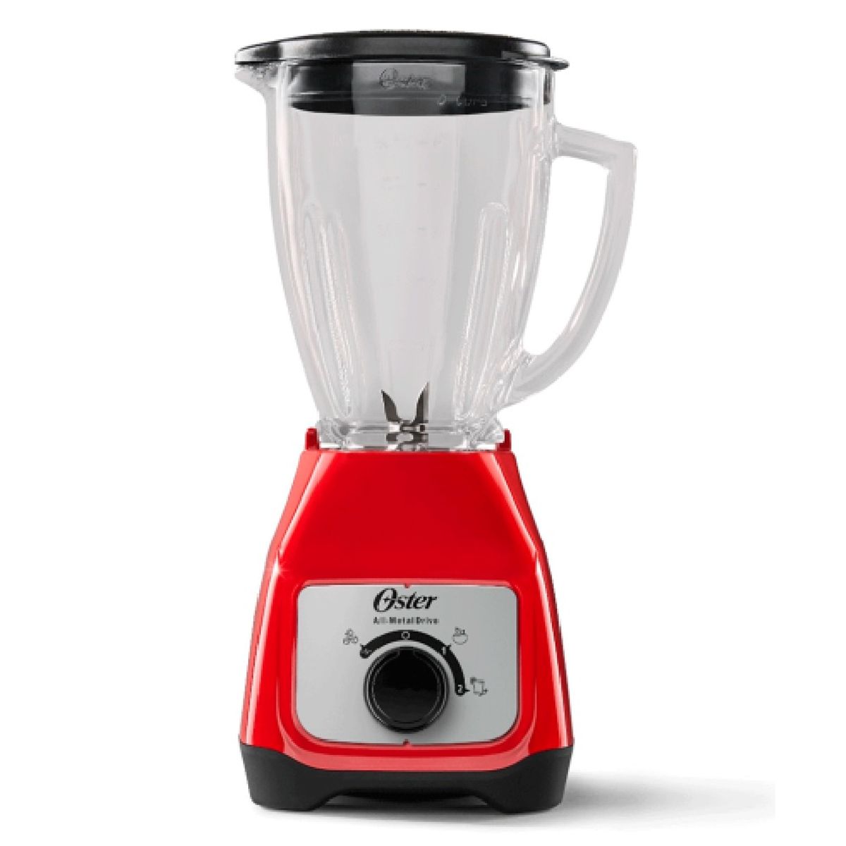OSTER - Licuadora Oster Roja 15L 550W BLSTKAGRRD con Vaso de Vidrio