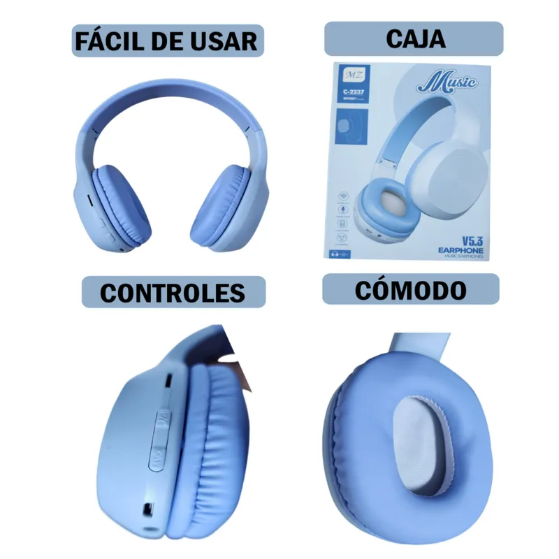 Auriculares Bluetooth Gamer Sport MZ C-2237 GENERICO