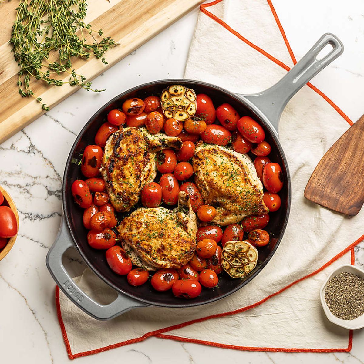 LODGE - Sartén esmaltada de hierro fundido 11″ Moonstruck