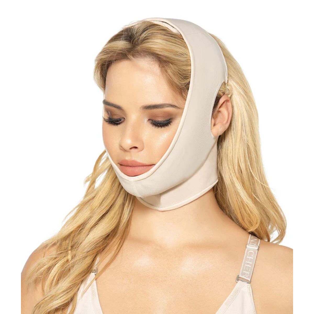 GENERICO - Mentonera Faja Facial de Compresión Recuperación Estético Post-Cirugía