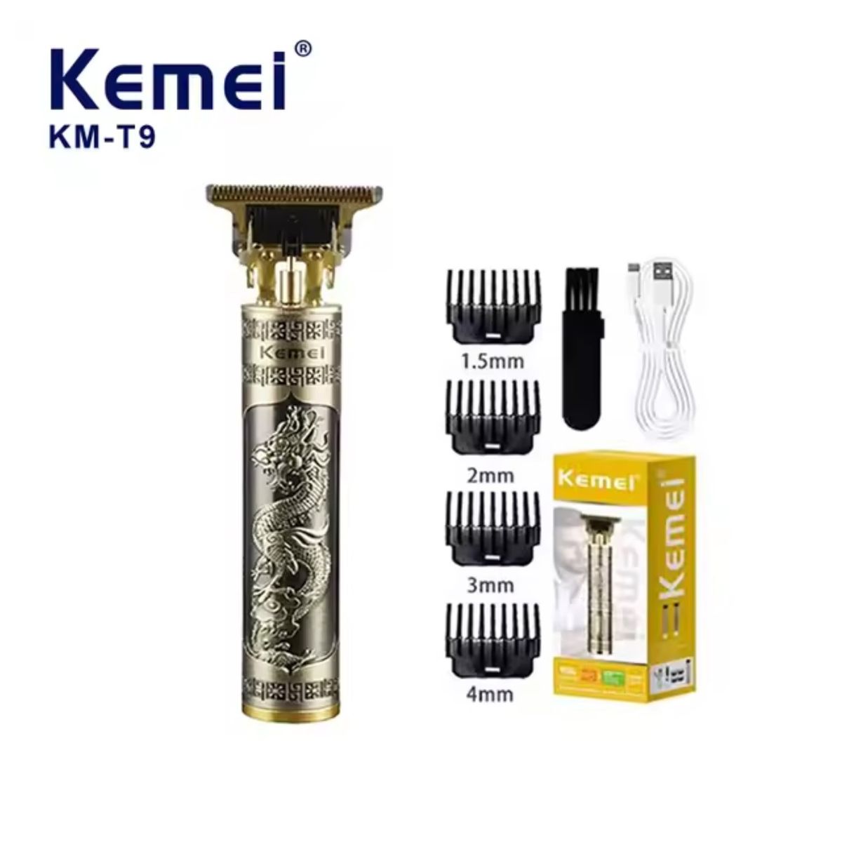 KEMEI - Maquina De Cortar Cabello Profesional Trimmer Kemei KM-T9 Inalámbrica