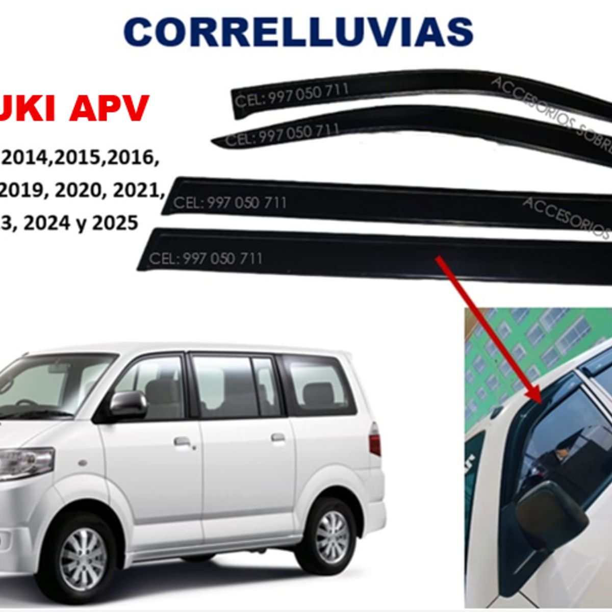 GENERICO - Correlluvias SUZUKI APV año 2013 al 2025