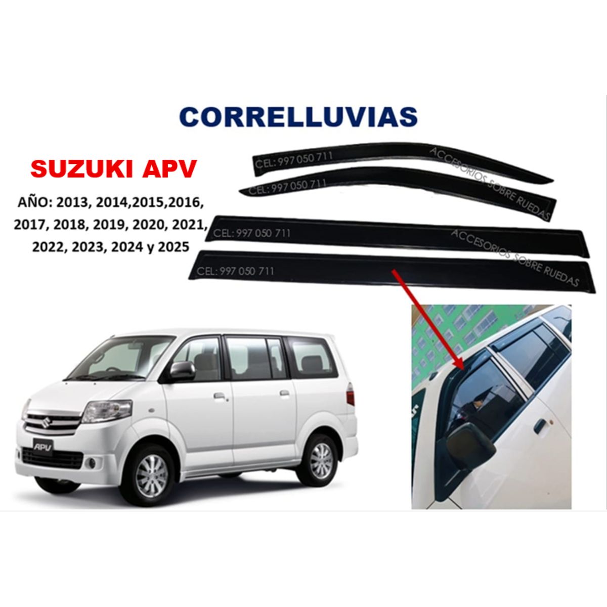 GENERICO - Correlluvias SUZUKI APV año 2013 al 2025