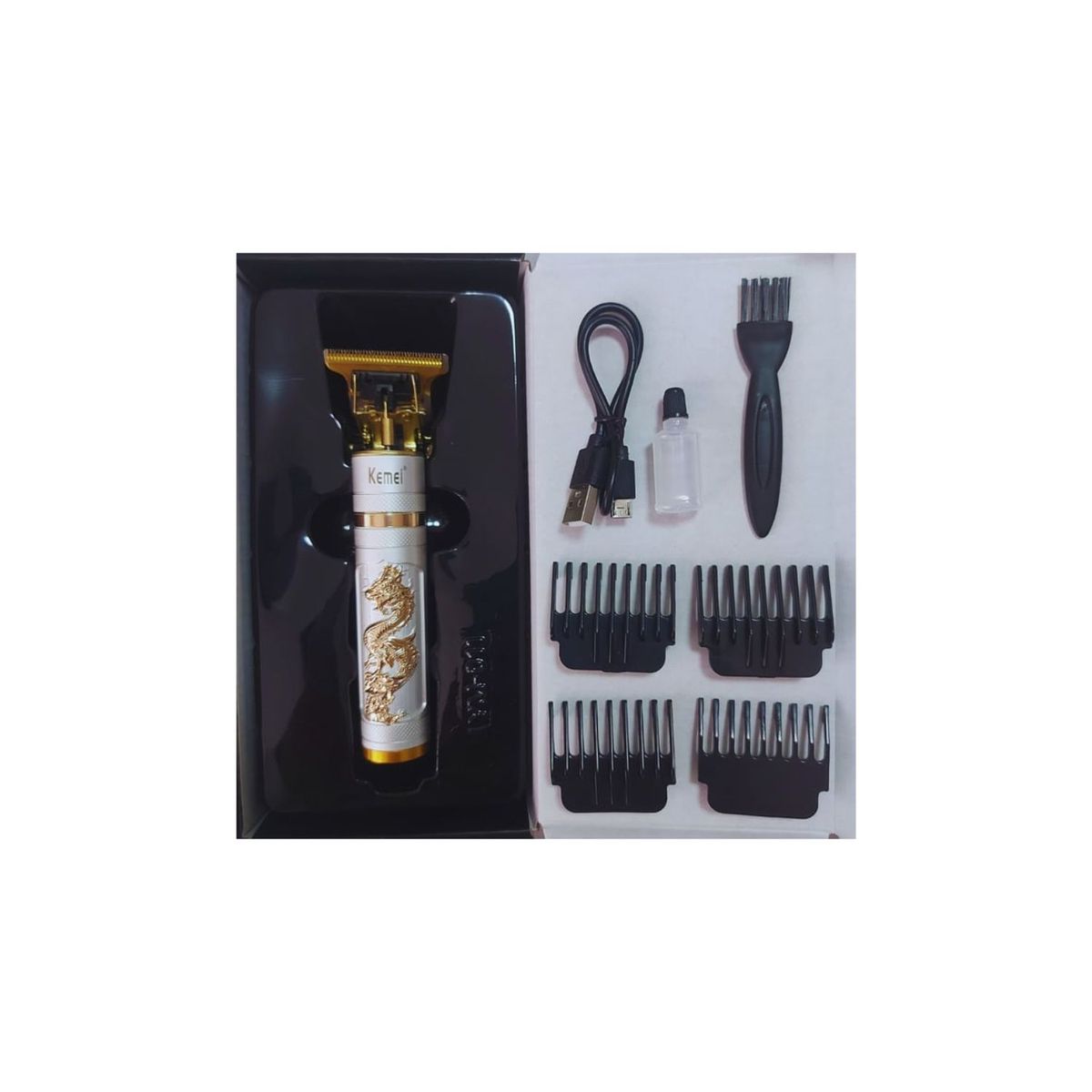 ROHS - Máquina Cortador de Cabello y Barba y Nariz Trimer KEMEI