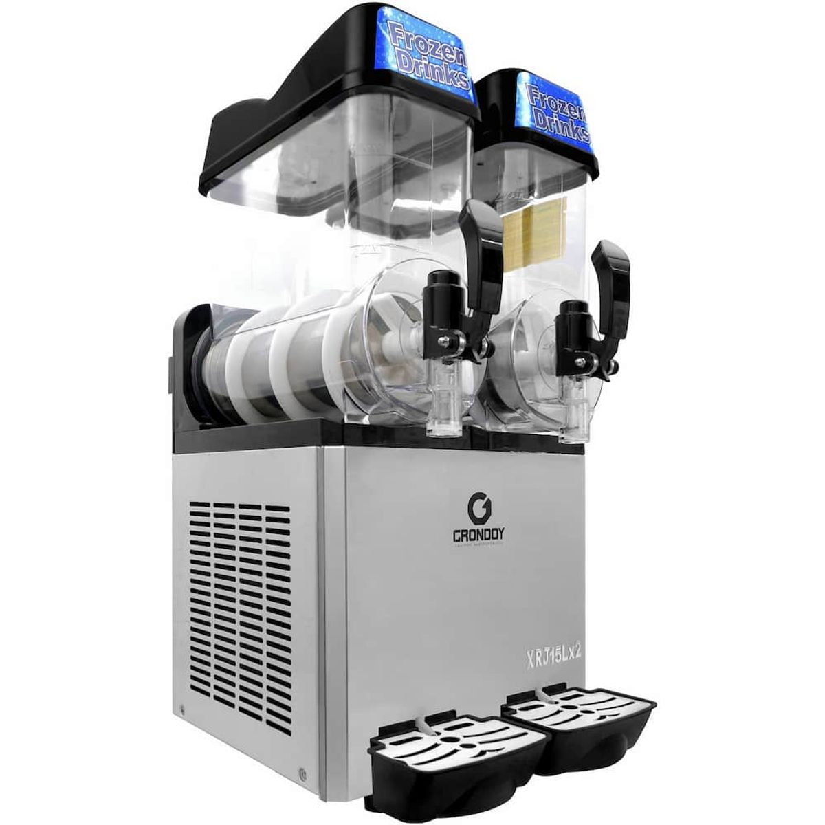 GRONDOY - Cremoladera 2 Tolvas 15L - Doble Función para Granizados