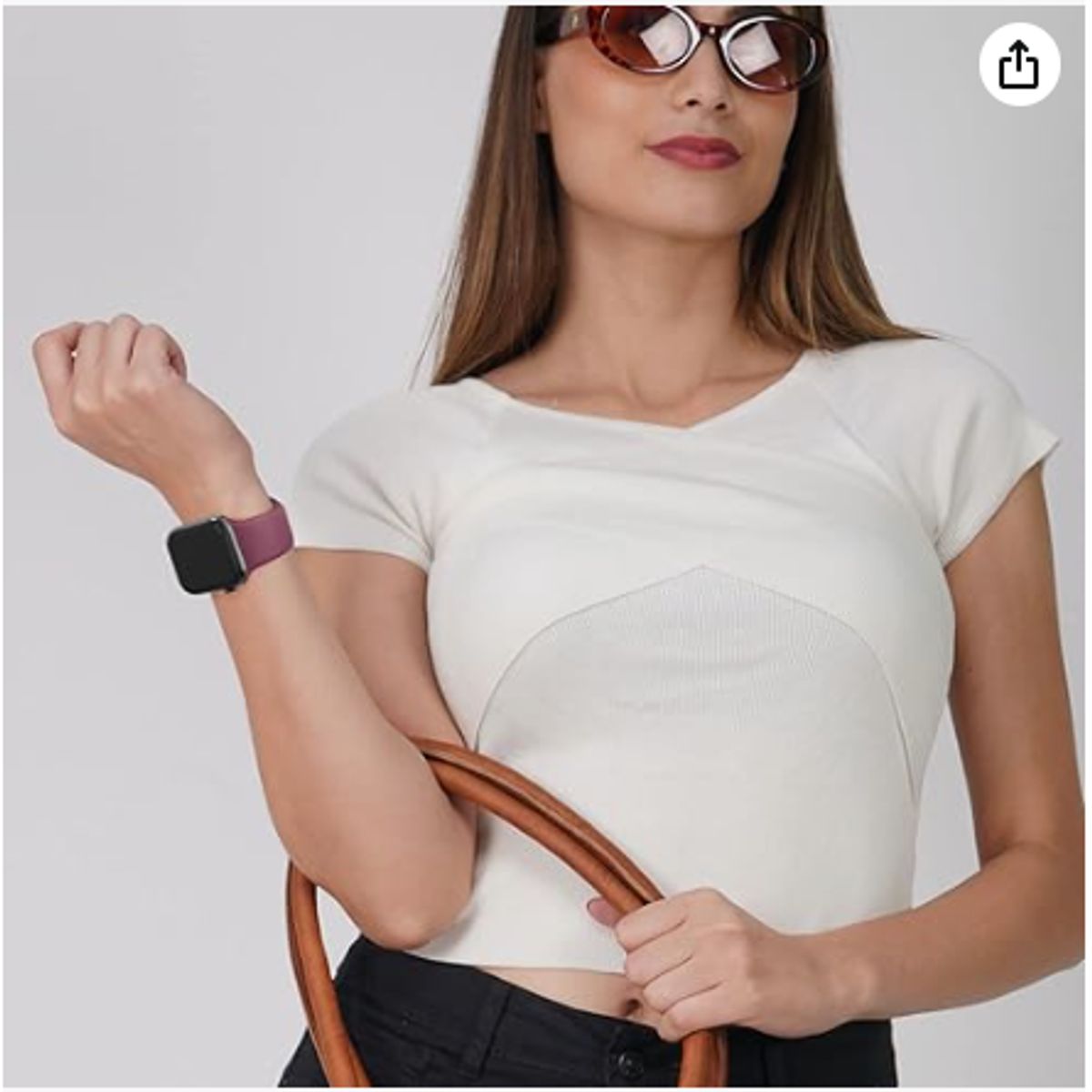 GENERICO - Correa clásica para Apple Watch 40mm - VINOTINTO