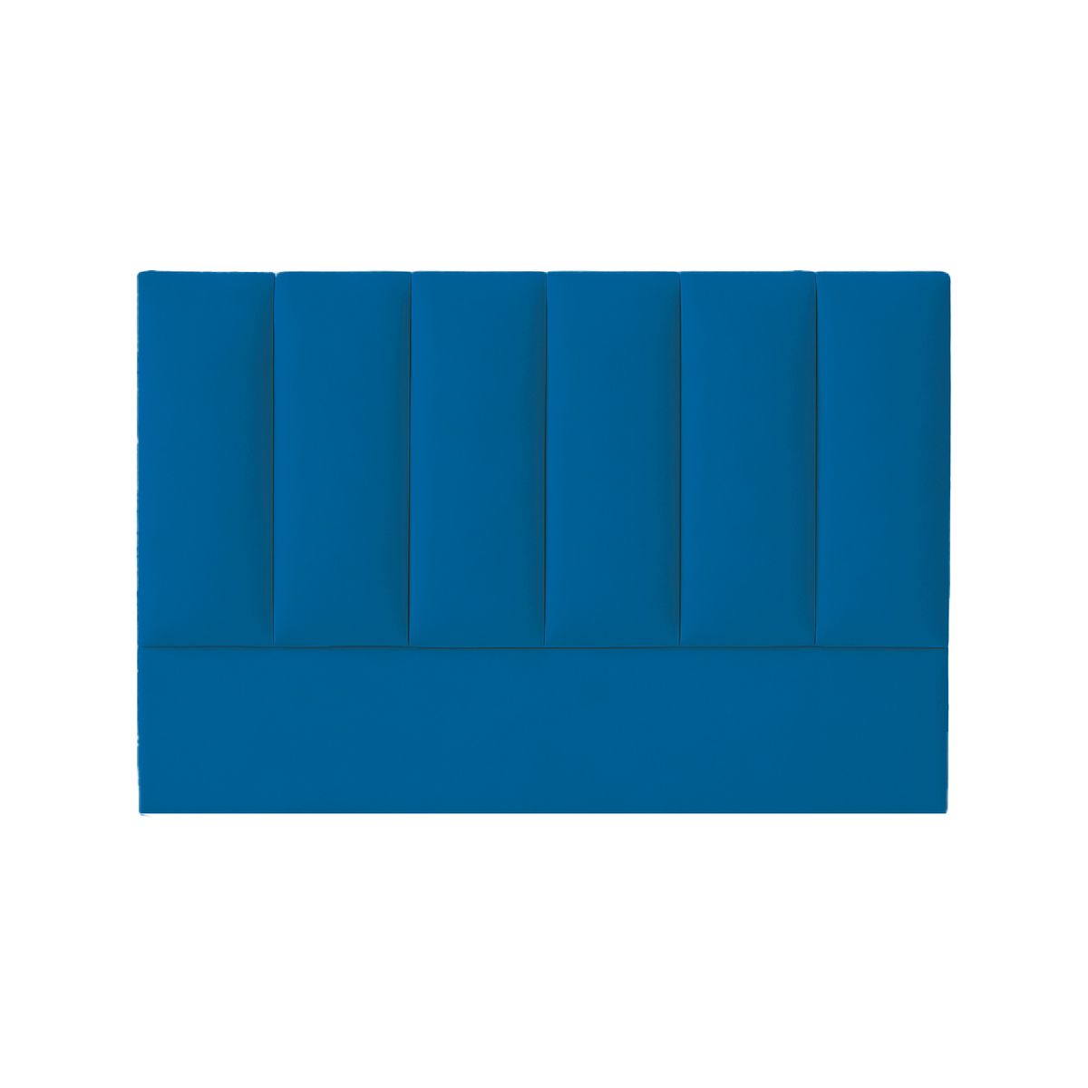 MUEBLES MACRUMO - Combo Cama tapizada Deco - 2plz Azul + colchón semiortopédico
