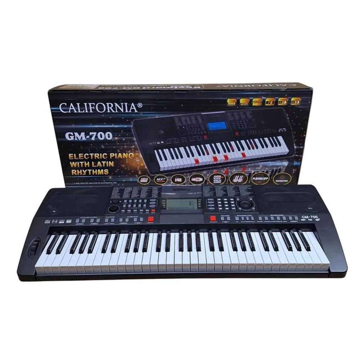 CALIFORNIA - Teclado Órgano California Gm700 Usb Midi Sd