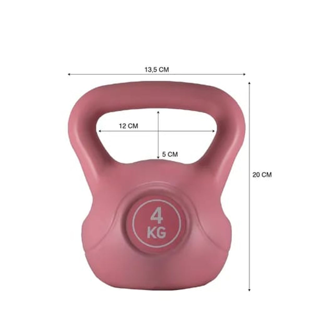 GENERICO - Pesa Rusa Kettlebell 4Kg Fitness Entrenamiento