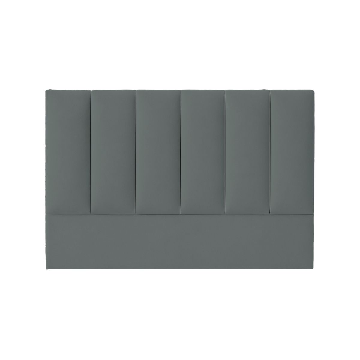 MUEBLES MACRUMO - Combo Cama tapizada Deco - Queen Gris oscuro + Colchón semiortopédico