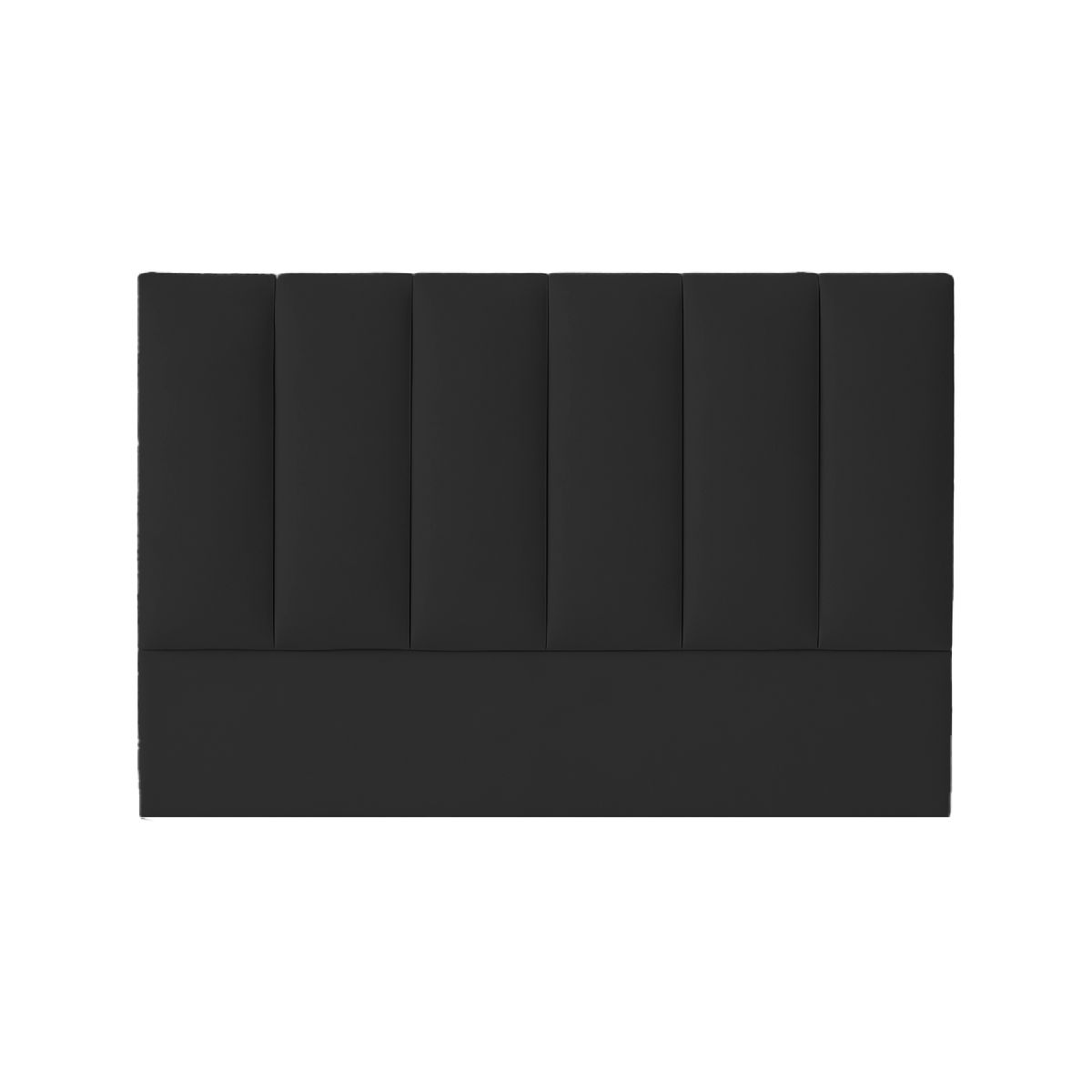 MUEBLES MACRUMO - Combo Cama tapizada Deco - Queen Negro + Colchón semiortopédico