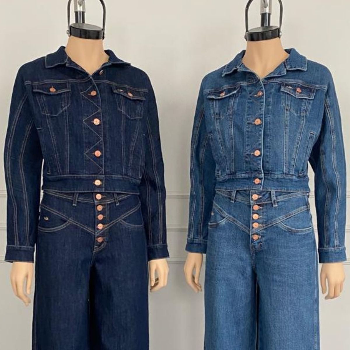 JHAN HIDS - Casaca Cropped Denim Galatea