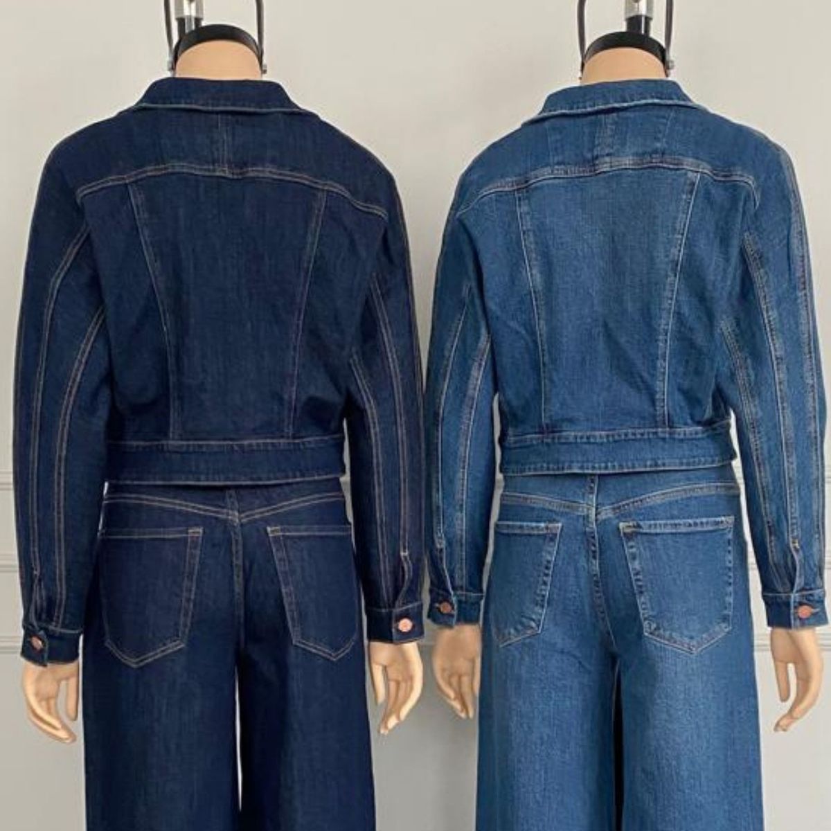 JHAN HIDS - Casaca Cropped Denim Galatea